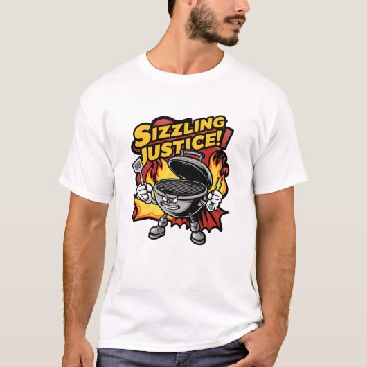 グリルマスター・シズリングジャスティス Tシャツ (正面)