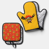 グリルマスター 鍋つかみ&鍋敷きセット (正面/裏面)