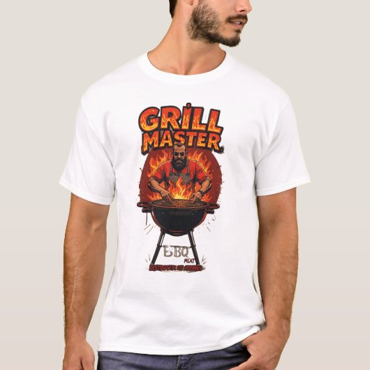 グリルマスター – BBQの凡例 Tシャツ (正面)