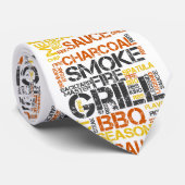 グリルマスター BBQ タイポグラフィ ネクタイ (ロール)