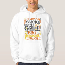 グリルマスター BBQ タイポグラフィ パーカ