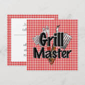 グリルマスター BBQ ツール＆ピクニックテーブル 招待状 (正面/裏面)
