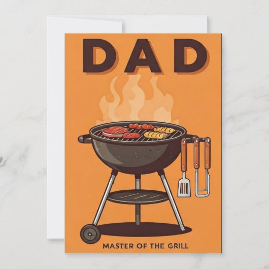 グリルマスター BBQ 父の日カード カード (正面)