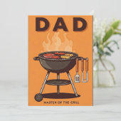 グリルマスター BBQ 父の日カード カード (スタンド正面)