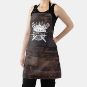 グリルマスターBBQ素朴ダークウッドプリント エプロン (インサイチュ)