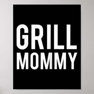 グリルママ BBQ ソーセージ好き スモークミート 楽しいギフト ポスター