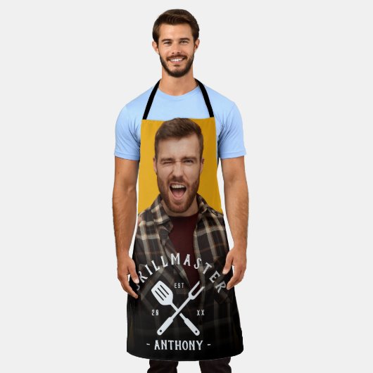 グリルモダンマクールスターの名前 エプロン (着用した状態)