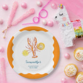 グリルロブスターテールBBQシーフードサマー誕生日 ペーパープレート (パーティー)