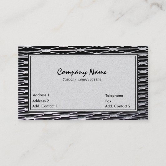 グリルワーク抽象芸術名刺 名刺 (正面)