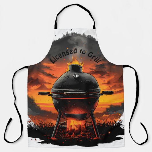 グリル戦士のための究極のバーベキューエプロン エプロン (正面)