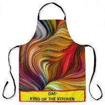 グリル父の日のエプロンの王 – パーソナライズ