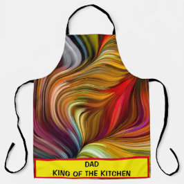 グリル父の日のエプロンの王 – パーソナライズ エプロン