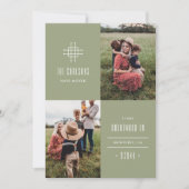 グリル移動発表 – 緑 案内状 (正面)