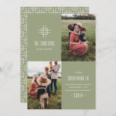 グリル移動発表 – 緑 案内状 (正面/裏面)