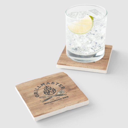 グリル素朴マスターカスタムストーンコースター ストーンコースター (横)