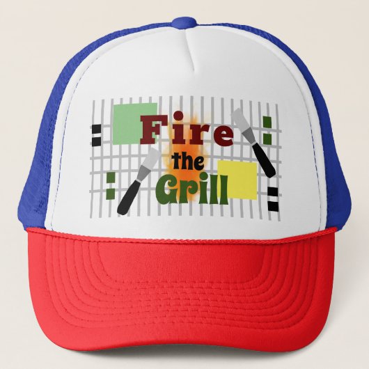 グリル色の数々の抽象芸術文字 キャップ (正面)