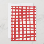 グリル赤ちゃんシャワーのオーブンバーガーのパン 招待状 (裏面)