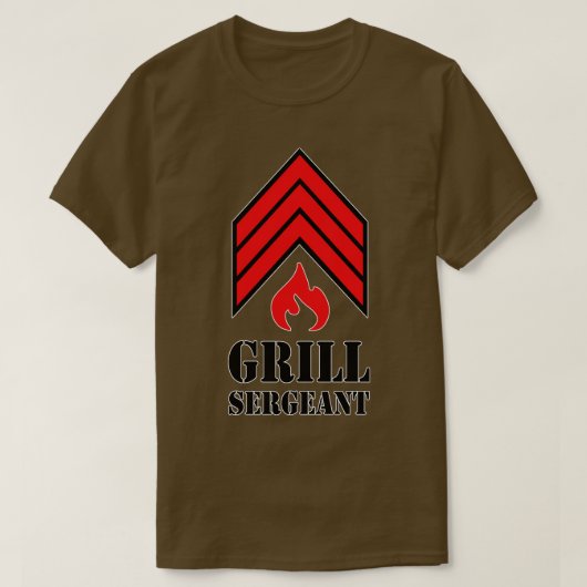 グリル軍曹 Tシャツ (デザイン正面)