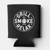 グリル スモーク リラックス BBQ 引用 缶クーラー (裏面)