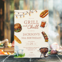 グリル&チルバーベキューのビール誕生日パーティー