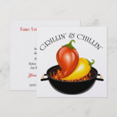 グリル＆チル招待状 招待状 (正面/裏面)