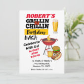 グリル＆チル バースデー バッシュ バーベキュー ご招待 招待状 (スタンド正面)