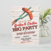 グリル&チル - バーベキュー 招待状 (スタンド正面)