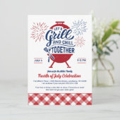 グリル&チル メモリアルデイ クックアウト ご招待 招待状 (スタンド正面)