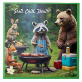 「グリル、チル、ワイルド」 タイル (正面)