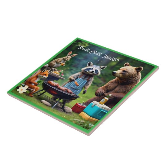 「グリル、チル、ワイルド」 タイル (側面)