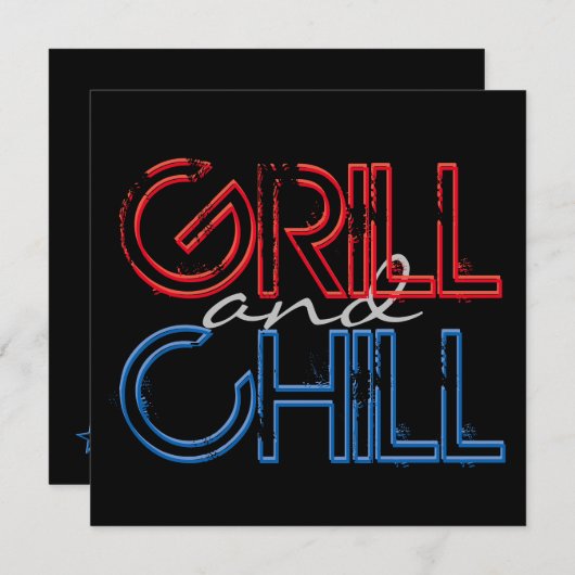グリル&チル 招待状 (正面/裏面)