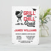 グリル＆チル BBQ 卒業パーティー オープンハウス 招待状 (スタンド正面)