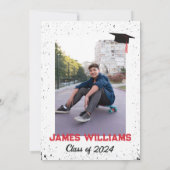 グリル&チルBBQ卒業パーティーオープンハウス 招待状 (裏面)