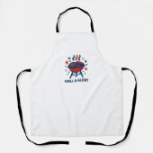 グリル&栄光7月4日 – 愛国心 エプロン (正面)