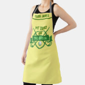 グリルBBQシェフパーソナライズされたネームのゴルフユーモア エプロン (インサイチュ)