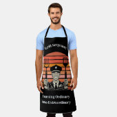 グリルBBQ軍曹 エプロン (着用した状態)