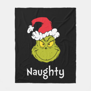 『グリンチがクリスマスを盗んだのはどうだ？  グリンいけなチ フリースブランケット