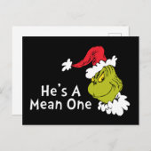 『グリンチがクリスマスを盗んだのはどうだ? 彼は意地悪だ ポストカード (正面/裏面)