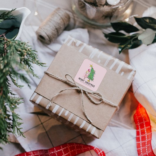 『グリンチがクリスマスを盗んだのはどうだ? | Cindy-Lou Who スクエアシール