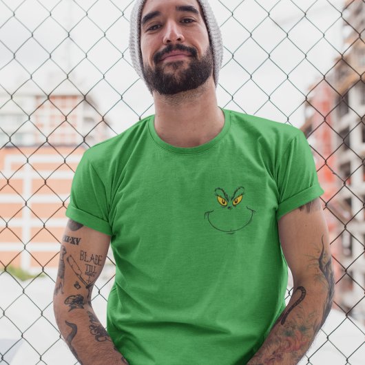 グリンチがクリスマスを盗んだフェイスタイ Tシャツ