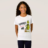グリンチとマックス | 子犬は私を愛してる Tシャツ (正面フル)