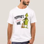 グリンチとマックス | 子犬は私を愛してる Tシャツ (正面)
