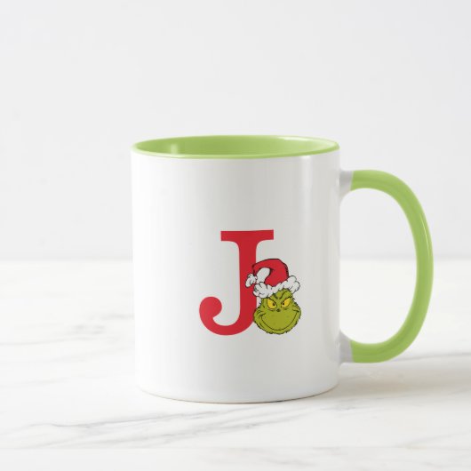 グリンチのクリスマス | モノグラム J マグカップ (右)