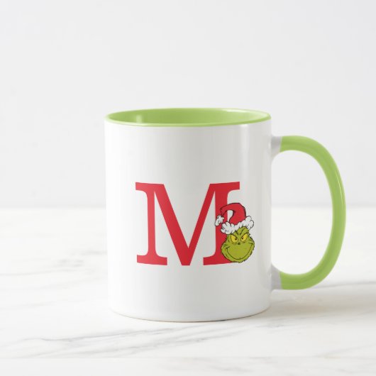 グリンチのクリスマス | モノグラム M マグカップ (右)
