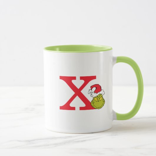 グリンチのクリスマス | モノグラムX マグカップ (右)