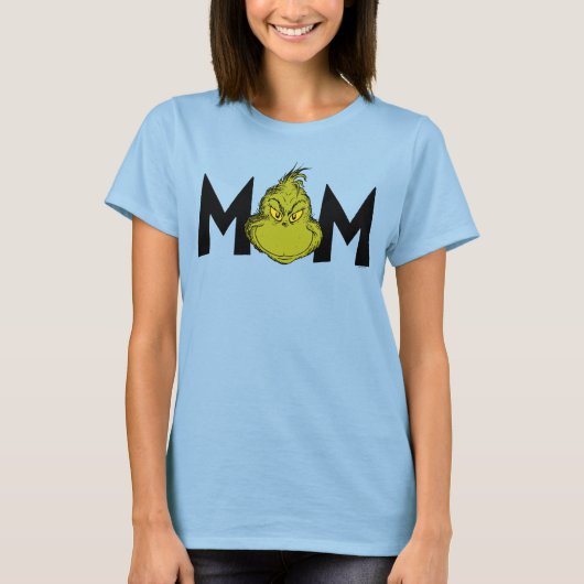 グリンチの冬の誕生日お母さん Dr.Seuss Tシャツ (正面)