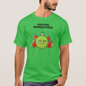 グリンチの寝顔 クリスマスオーナメント Tシャツ (正面)
