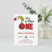 グリンチの1歳誕生日パーティー ポストカード (スタンド正面)