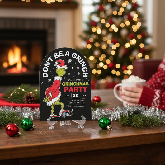 グリンチの「グリンチになるな」グリンチマス・パーティー 招待状