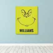 グリンチパーソナライズされたーがクリスマス顔を盗んだ方法 キャンバスプリント (インサイチュ (ウッドフロア))